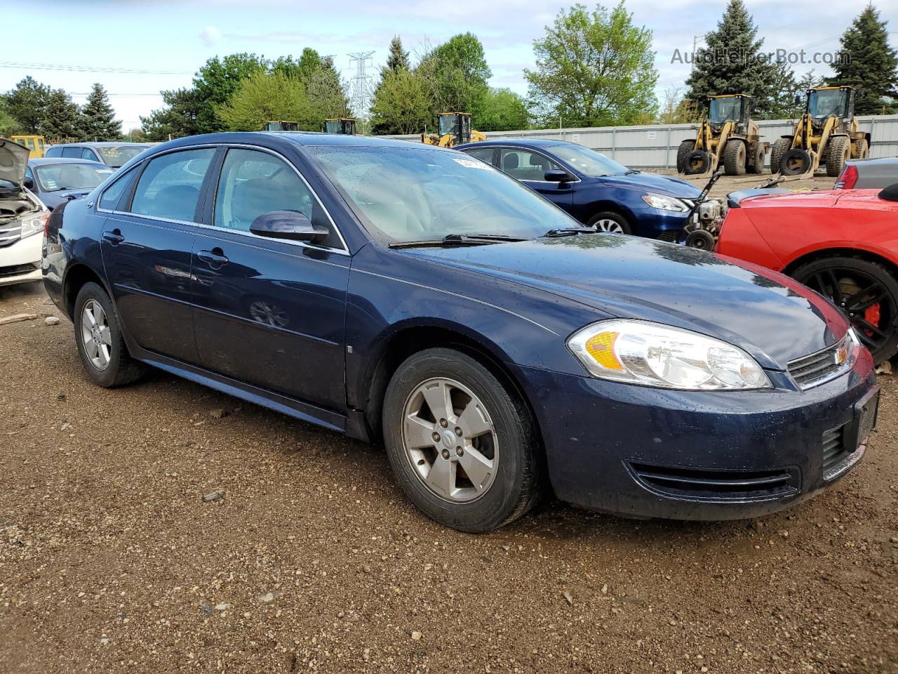 2009 Chevrolet Impala 1lt Blue vin: 2G1WT57K591243688