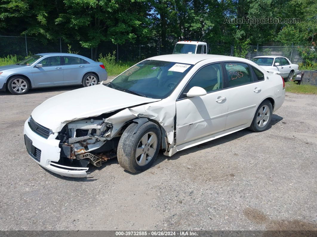 2009 Chevrolet Impala Lt White vin: 2G1WT57K691144863