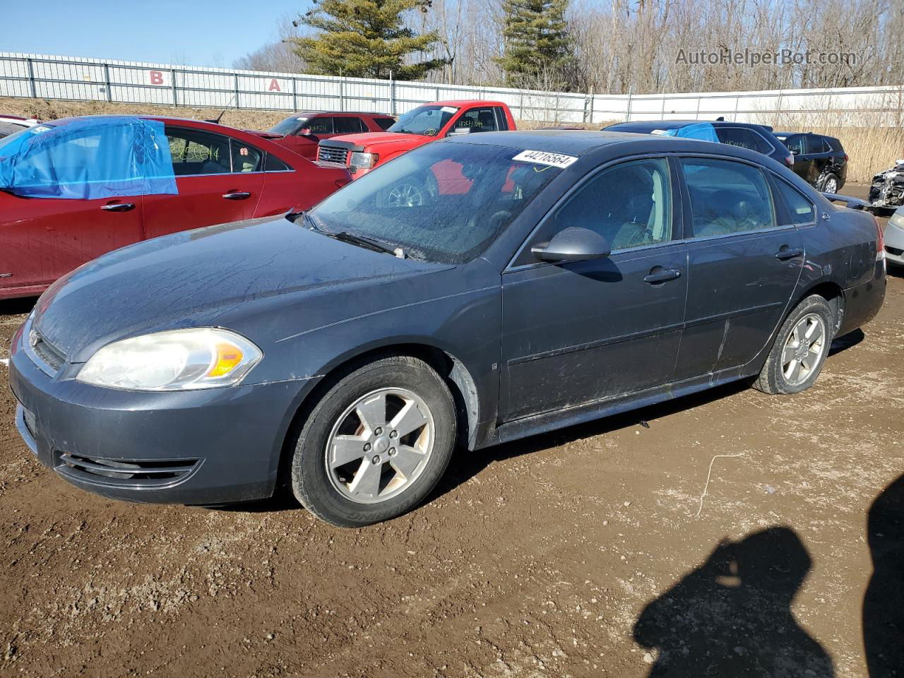 2009 Chevrolet Impala 1lt Синий vin: 2G1WT57K791131569