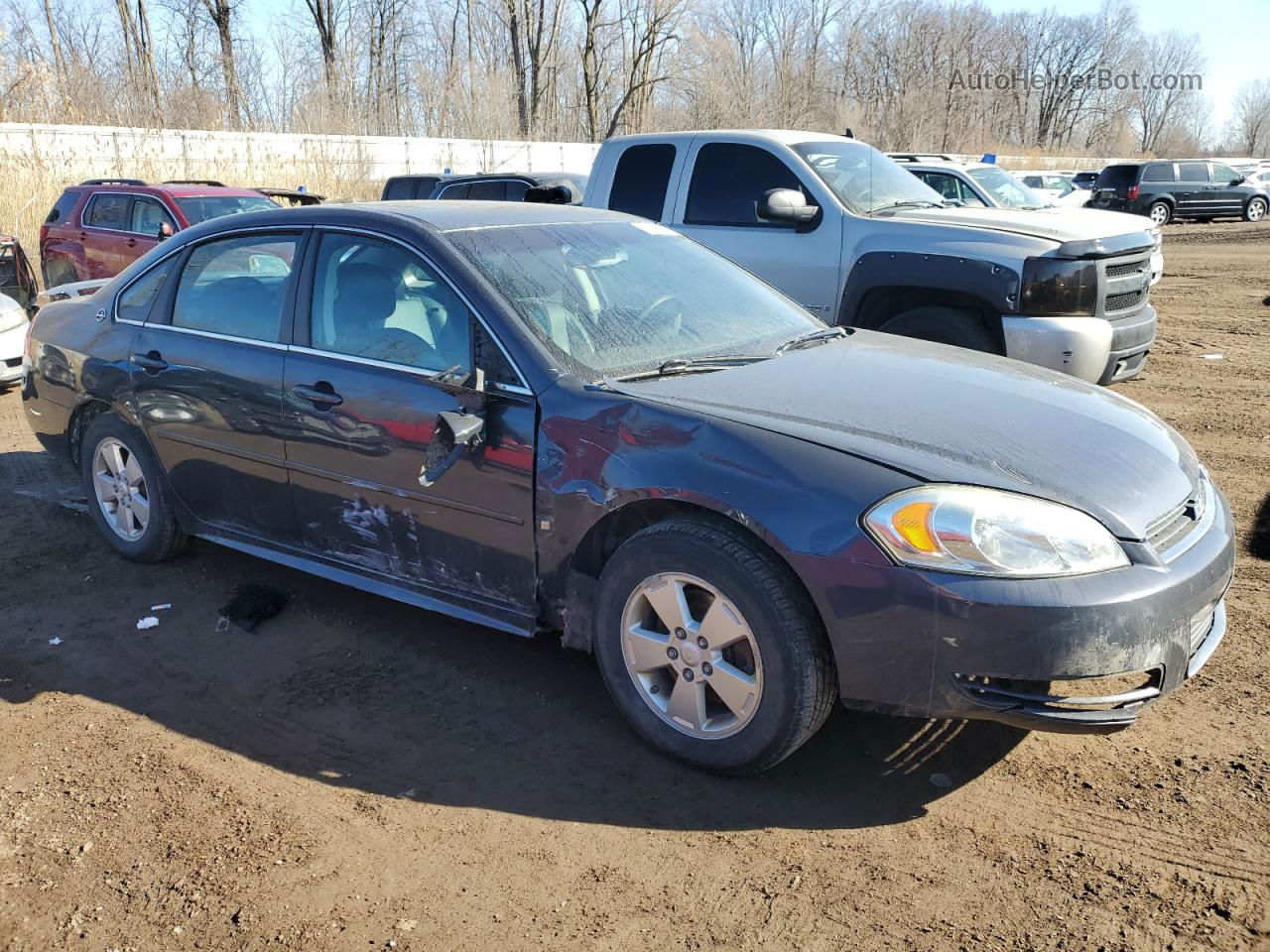 2009 Chevrolet Impala 1lt Синий vin: 2G1WT57K791131569