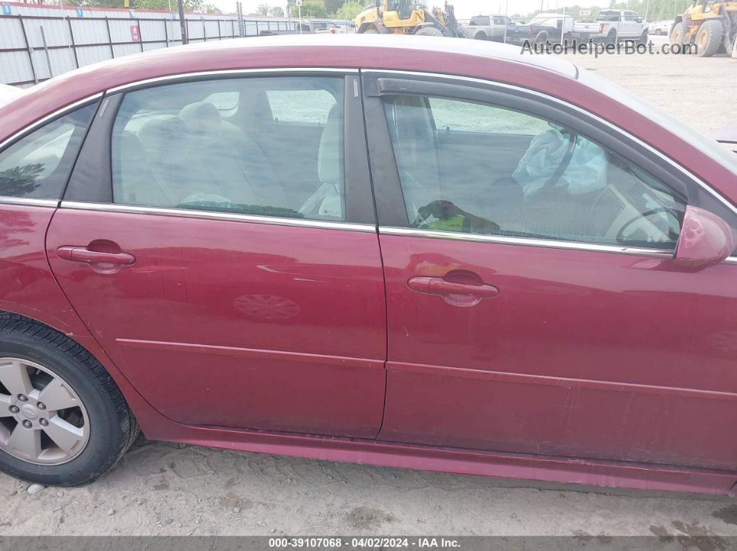 2009 Chevrolet Impala Lt Red vin: 2G1WT57K791209333