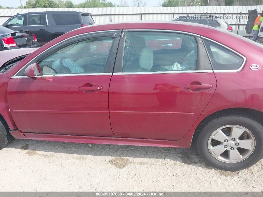 2009 Chevrolet Impala Lt Red vin: 2G1WT57K791209333