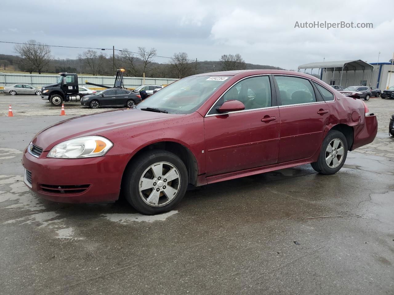 2009 Chevrolet Impala 1lt Red vin: 2G1WT57K791254174