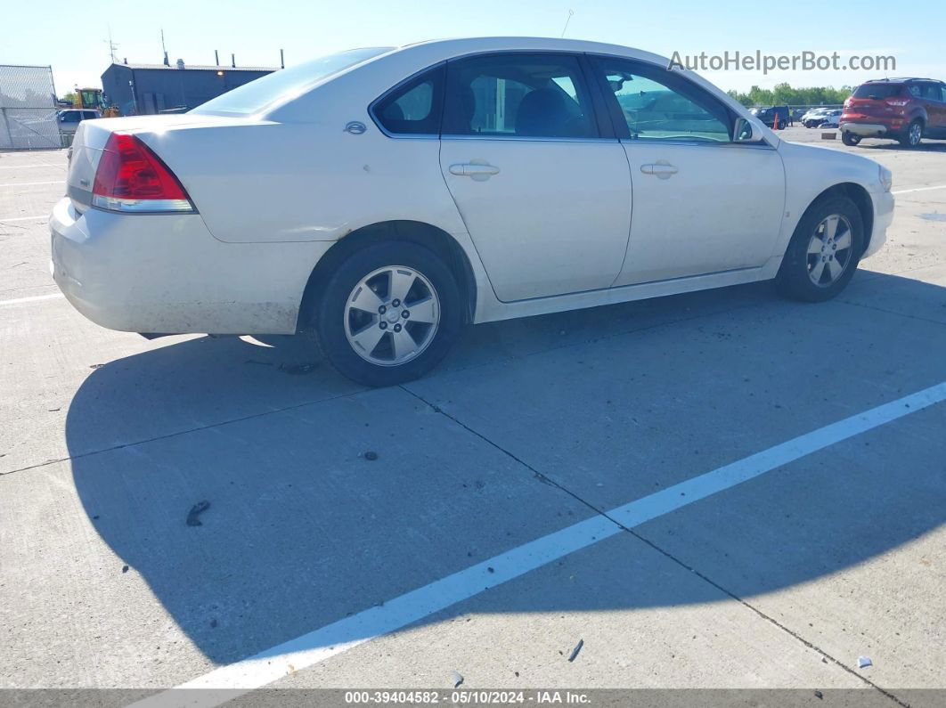 2009 Chevrolet Impala Lt White vin: 2G1WT57K891105322