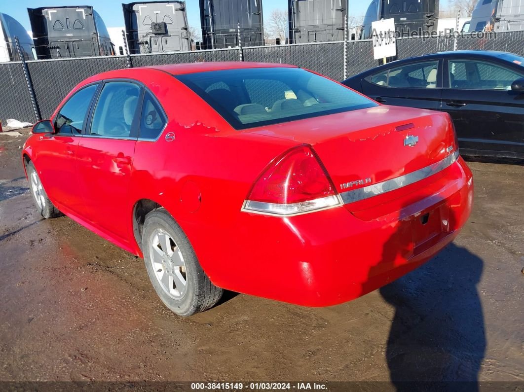 2009 Chevrolet Impala Lt Red vin: 2G1WT57K891133461