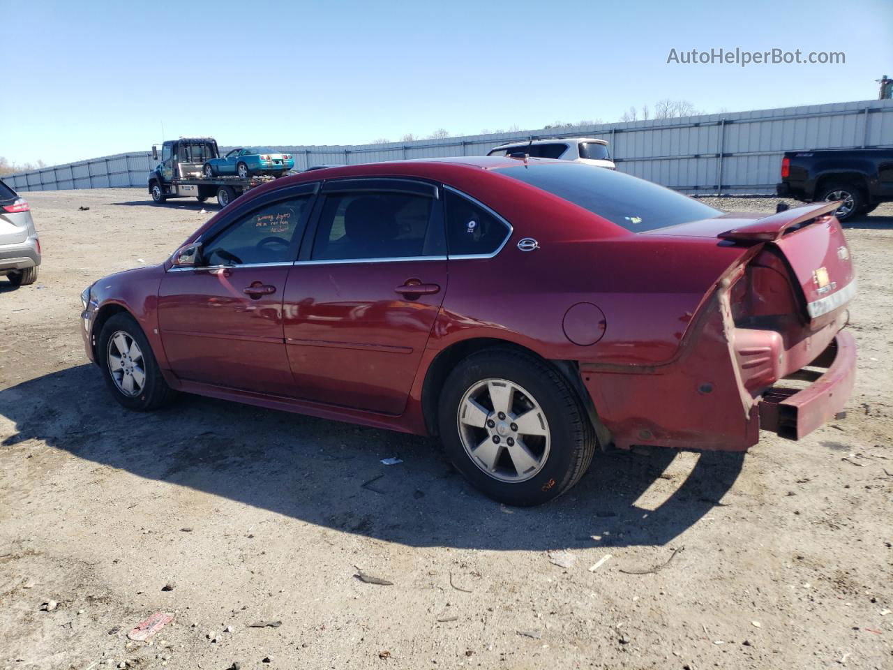 2009 Chevrolet Impala 1lt Red vin: 2G1WT57K891138112