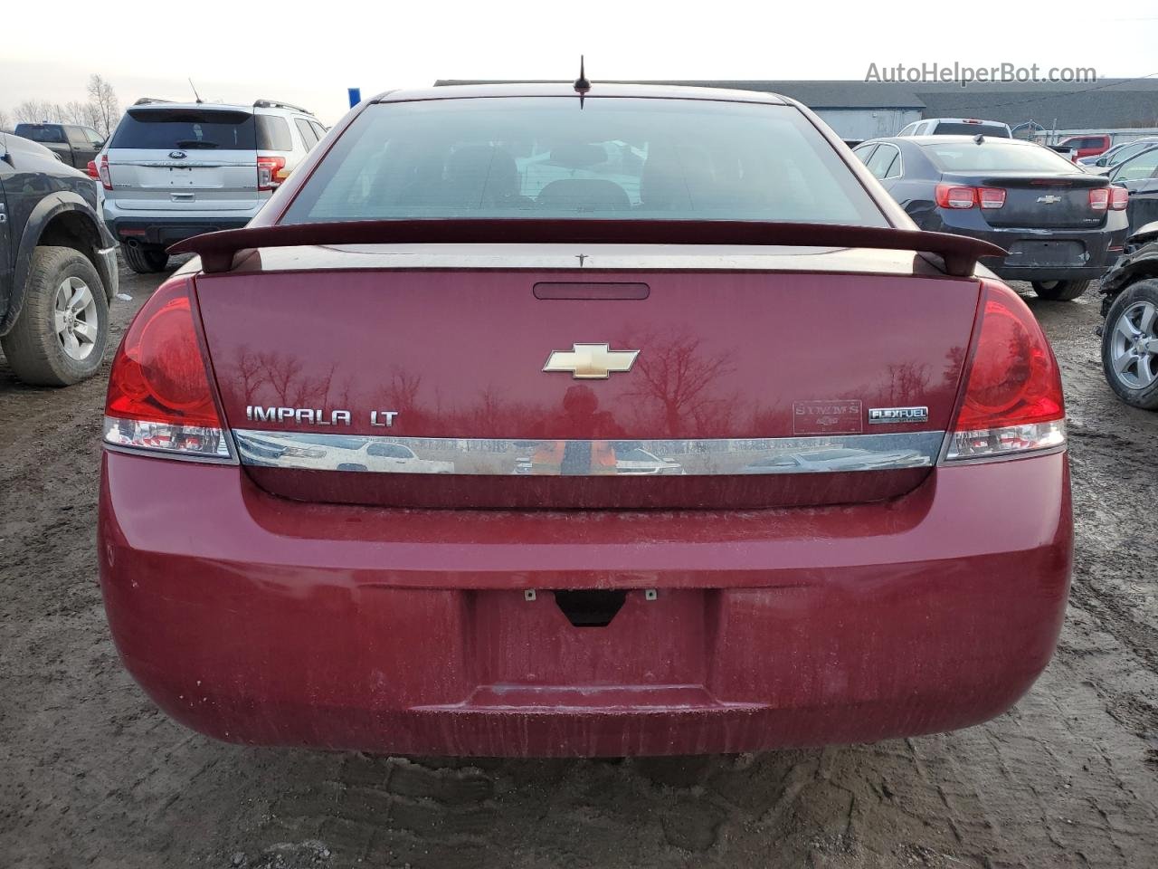 2009 Chevrolet Impala 1lt Red vin: 2G1WT57K891207008