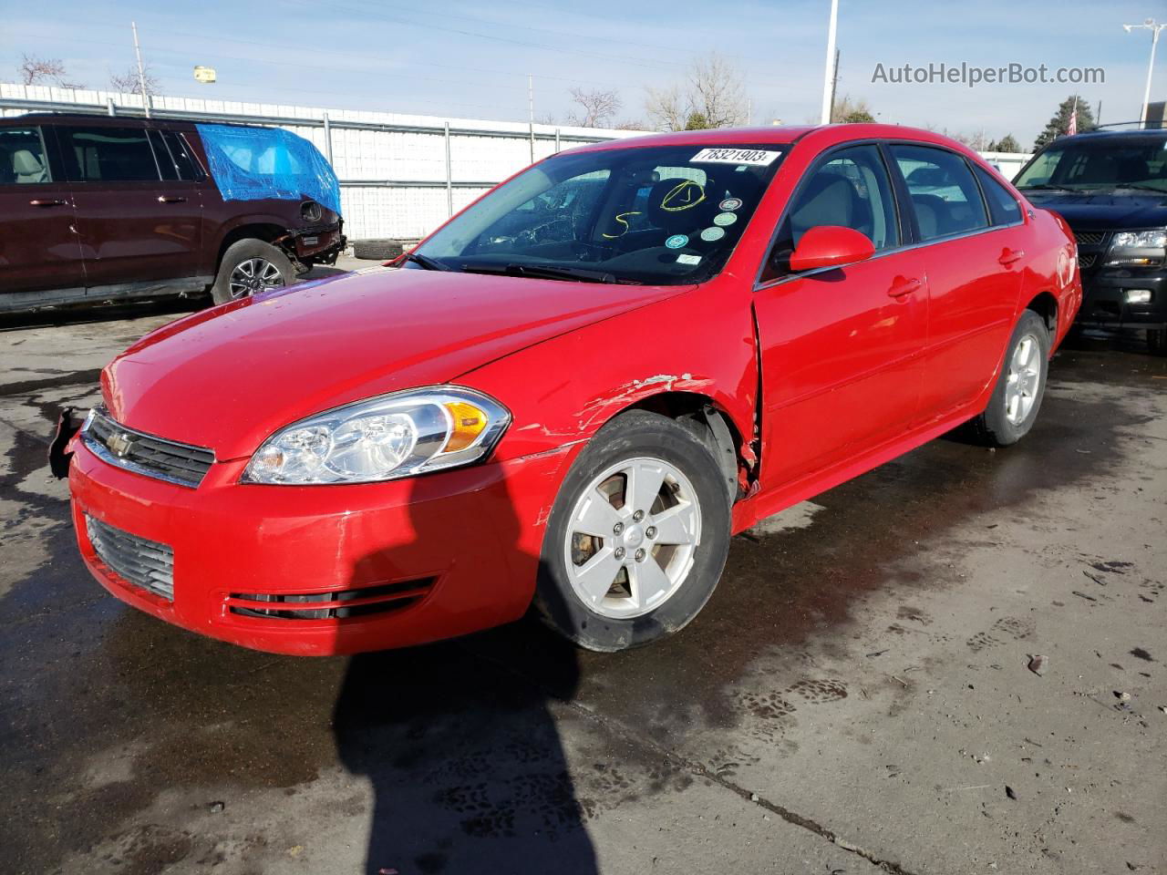 2009 Chevrolet Impala 1lt Red vin: 2G1WT57K891303740