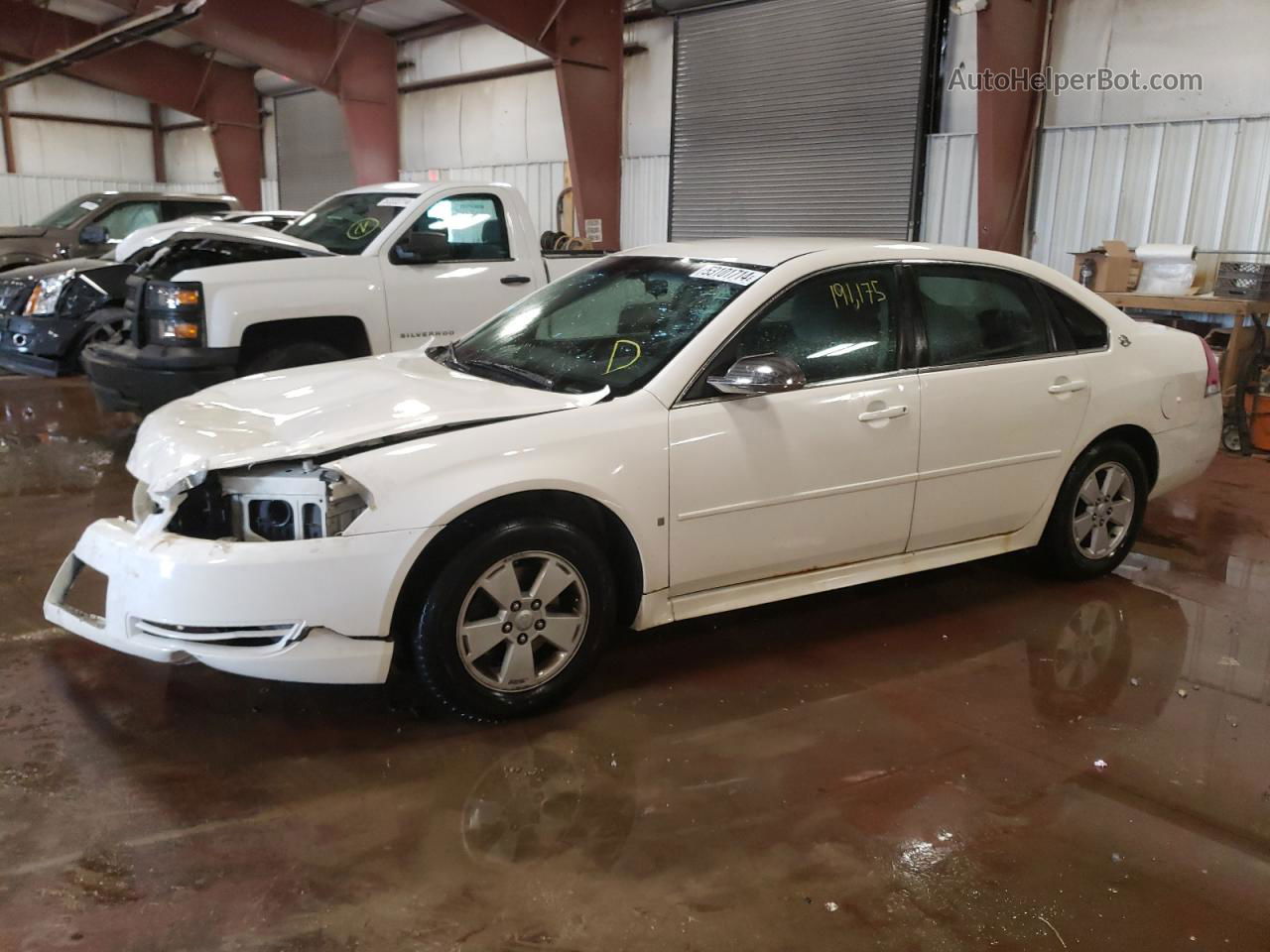 2009 Chevrolet Impala 1lt White vin: 2G1WT57K991201069