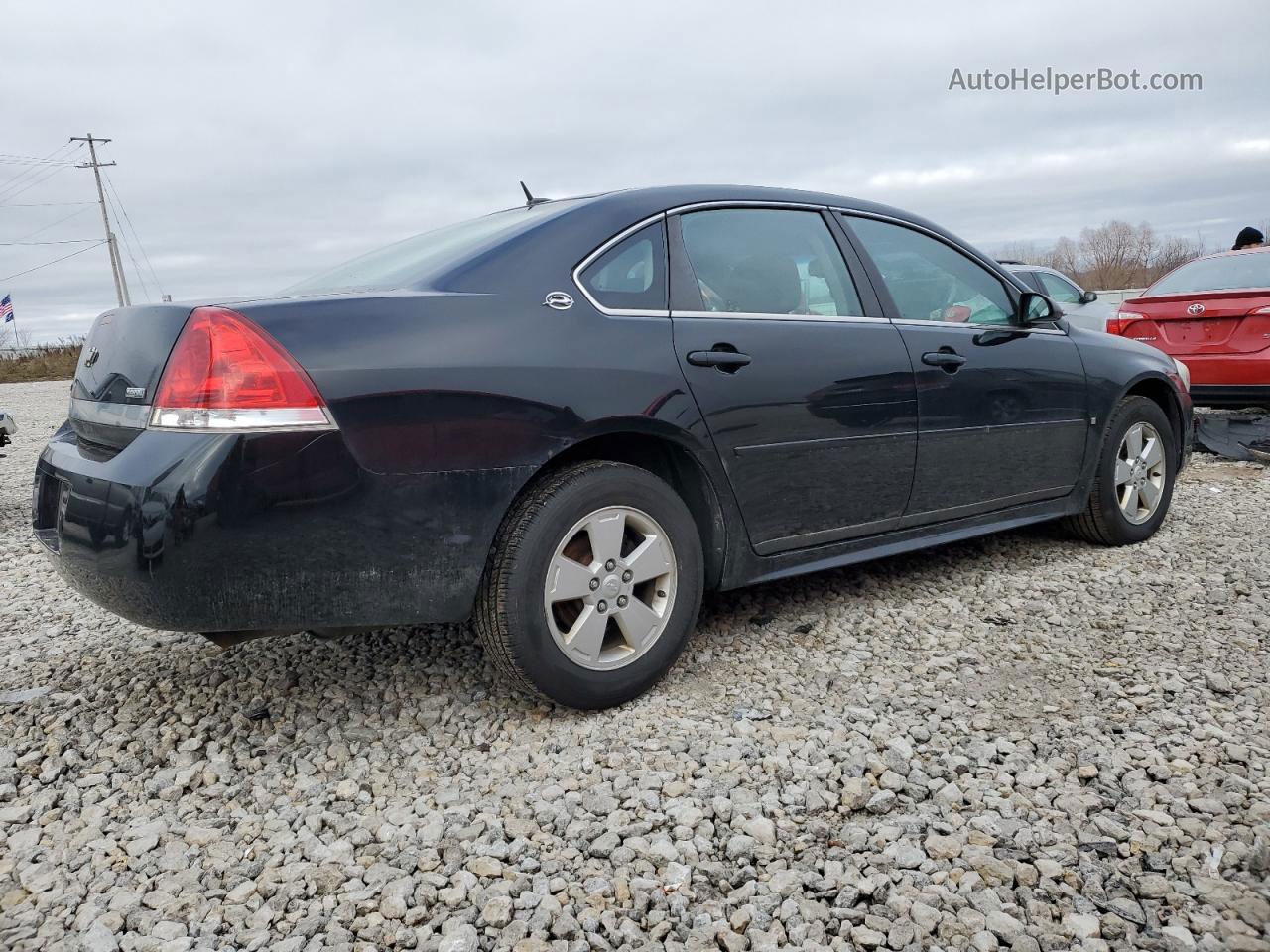 2009 Chevrolet Impala 1lt Black vin: 2G1WT57KX91137558