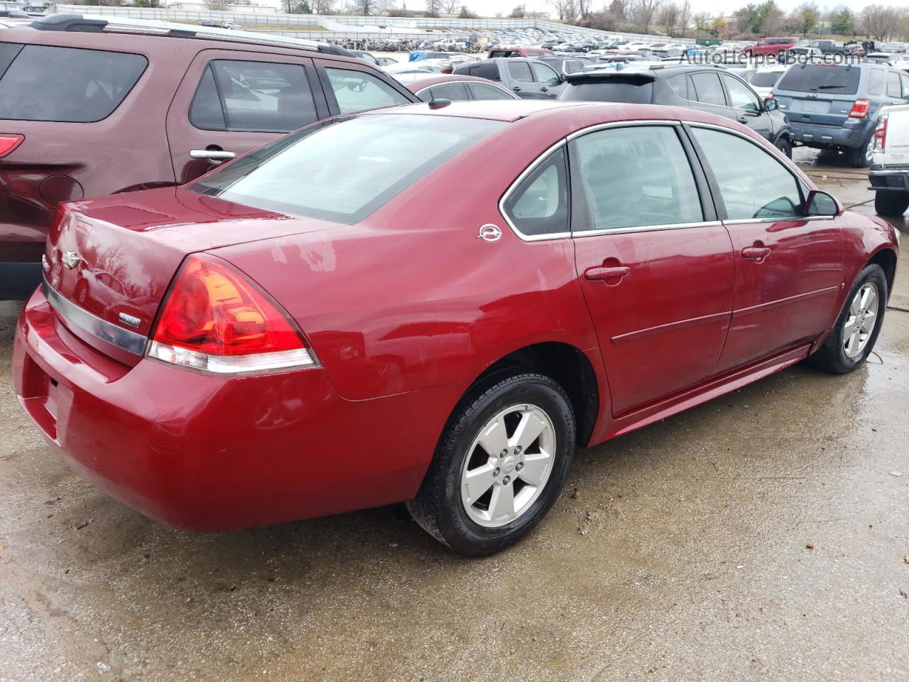 2009 Chevrolet Impala 1lt Красный vin: 2G1WT57KX91181723