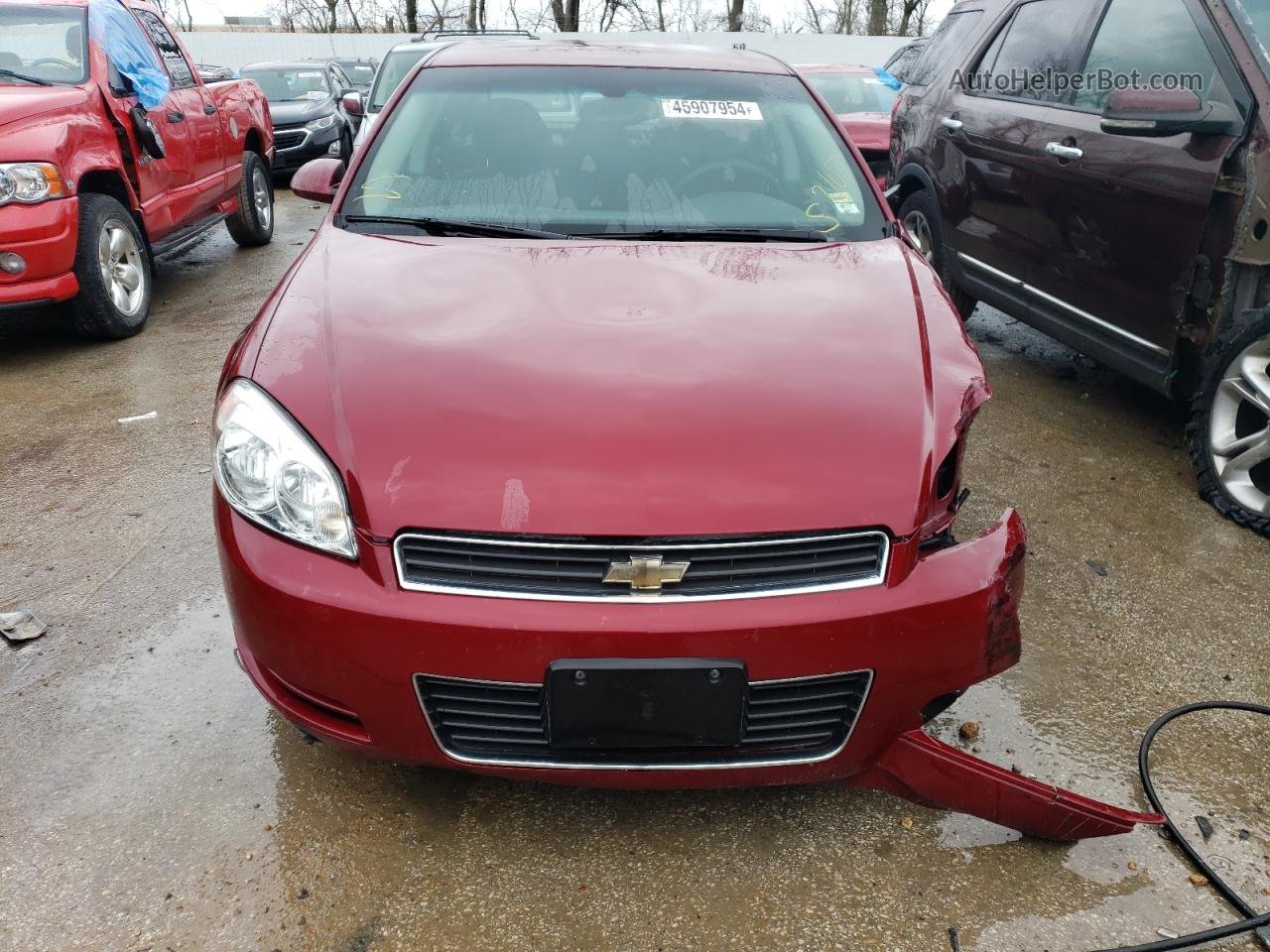 2009 Chevrolet Impala 1lt Красный vin: 2G1WT57KX91181723