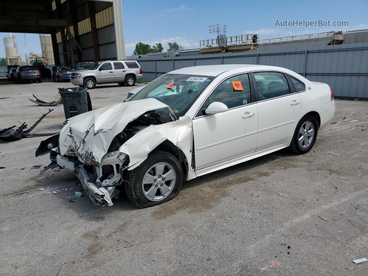 2009 Chevrolet Impala 1lt Белый vin: 2G1WT57N091111013