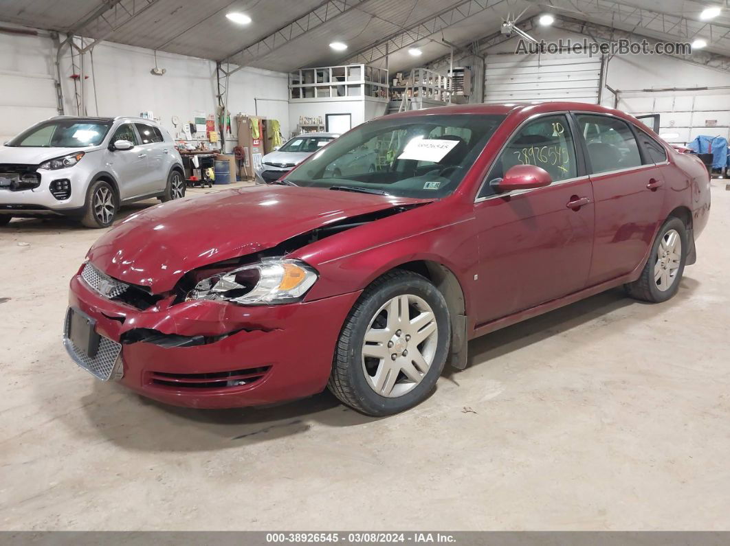 2009 Chevrolet Impala Lt Burgundy vin: 2G1WT57N091230597