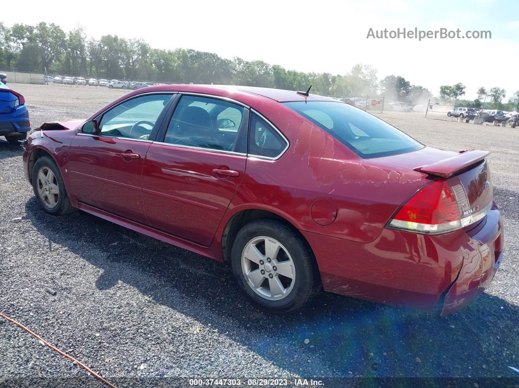 2009 Chevrolet Impala 3.5l Lt Red vin: 2G1WT57N191254441