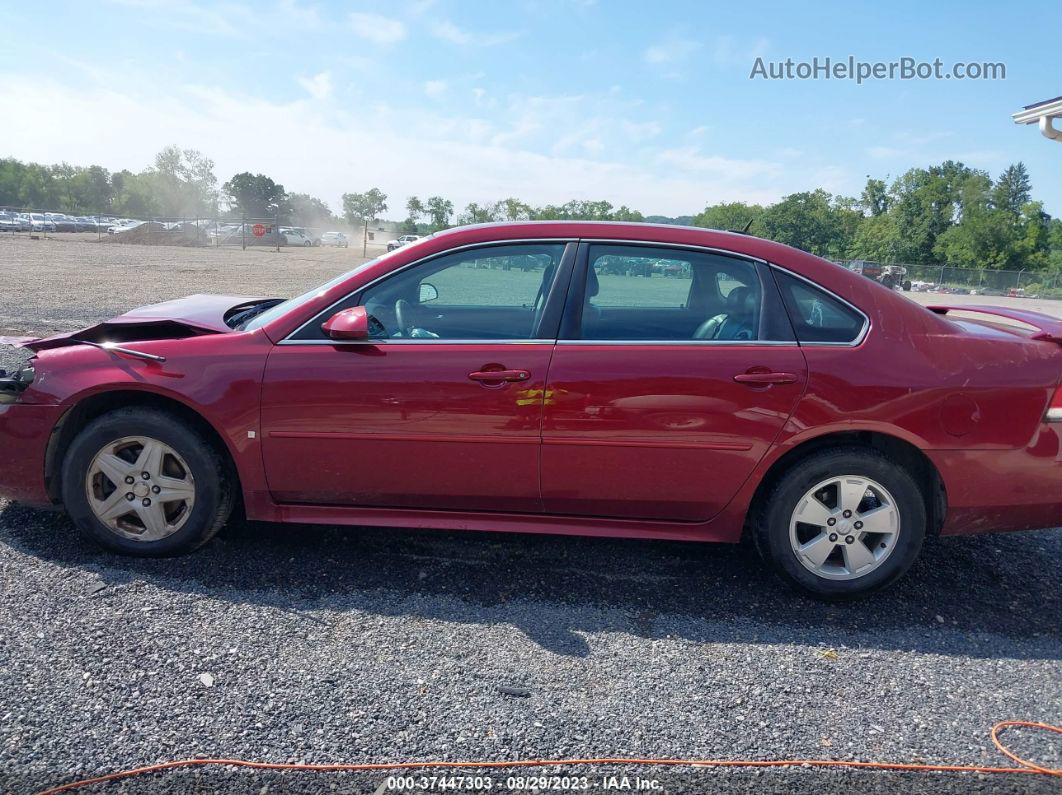 2009 Chevrolet Impala 3.5l Lt Red vin: 2G1WT57N191254441