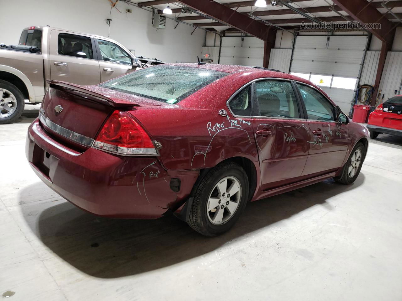 2009 Chevrolet Impala 1lt Maroon vin: 2G1WT57N491177628