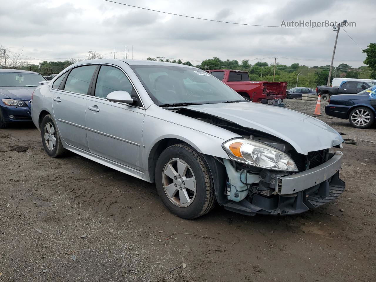 2009 Chevrolet Impala 1lt Серебряный vin: 2G1WT57N591163897