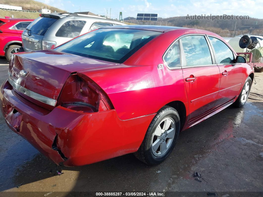 2009 Chevrolet Impala Lt Red vin: 2G1WT57N591185625