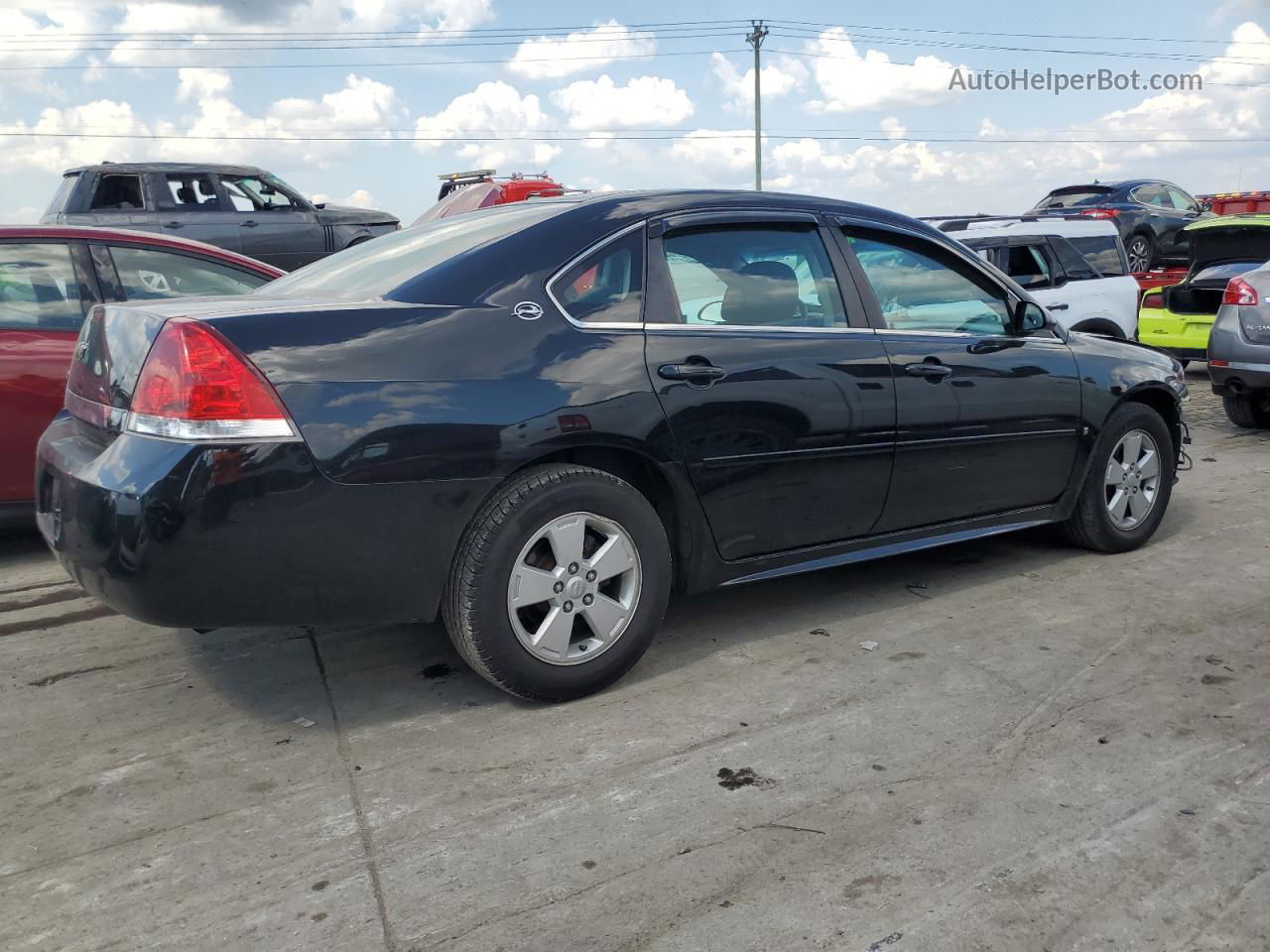 2009 Chevrolet Impala 1lt Black vin: 2G1WT57N691209947