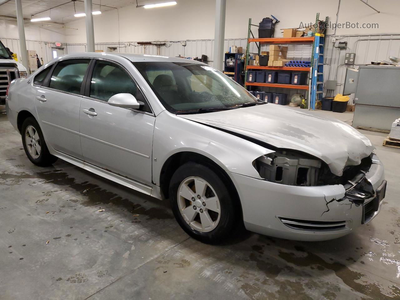 2009 Chevrolet Impala 1lt Серебряный vin: 2G1WT57N691267783