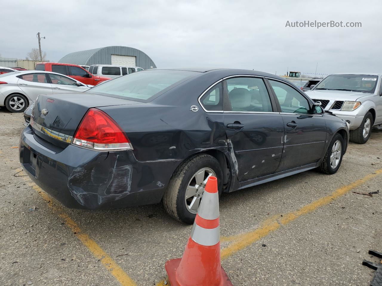 2009 Chevrolet Impala 1lt Синий vin: 2G1WT57N891266487