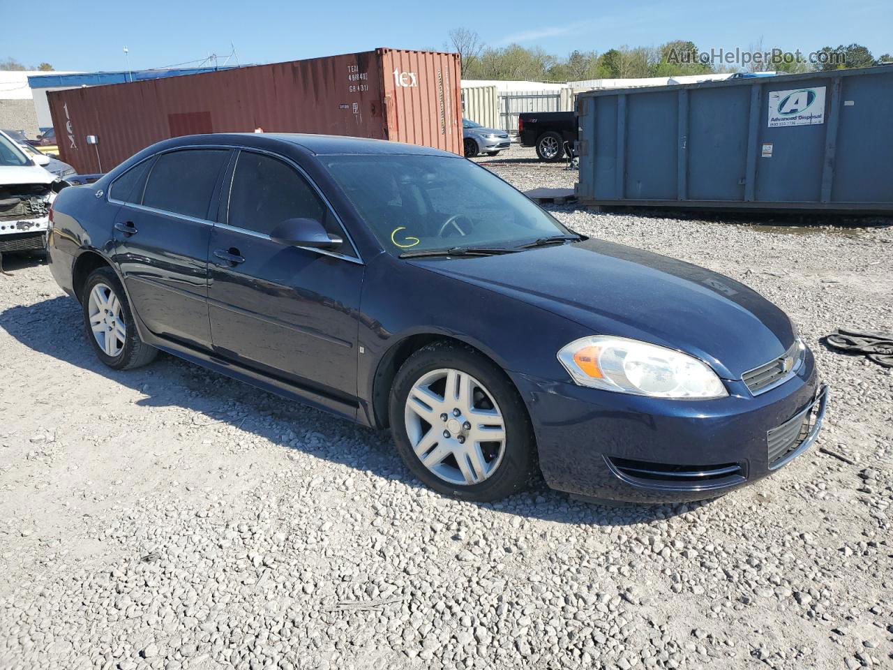 2009 Chevrolet Impala 1lt Blue vin: 2G1WT57N991310352