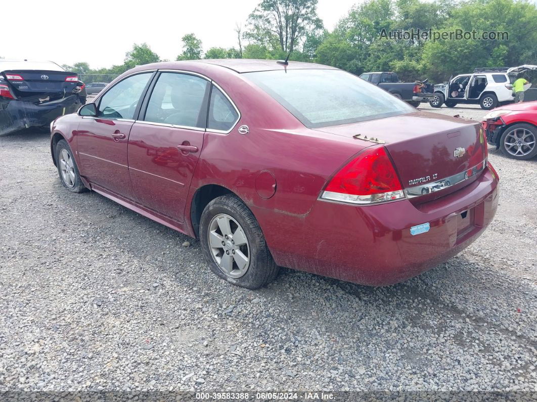 2009 Chevrolet Impala Lt Red vin: 2G1WT57NX91237993