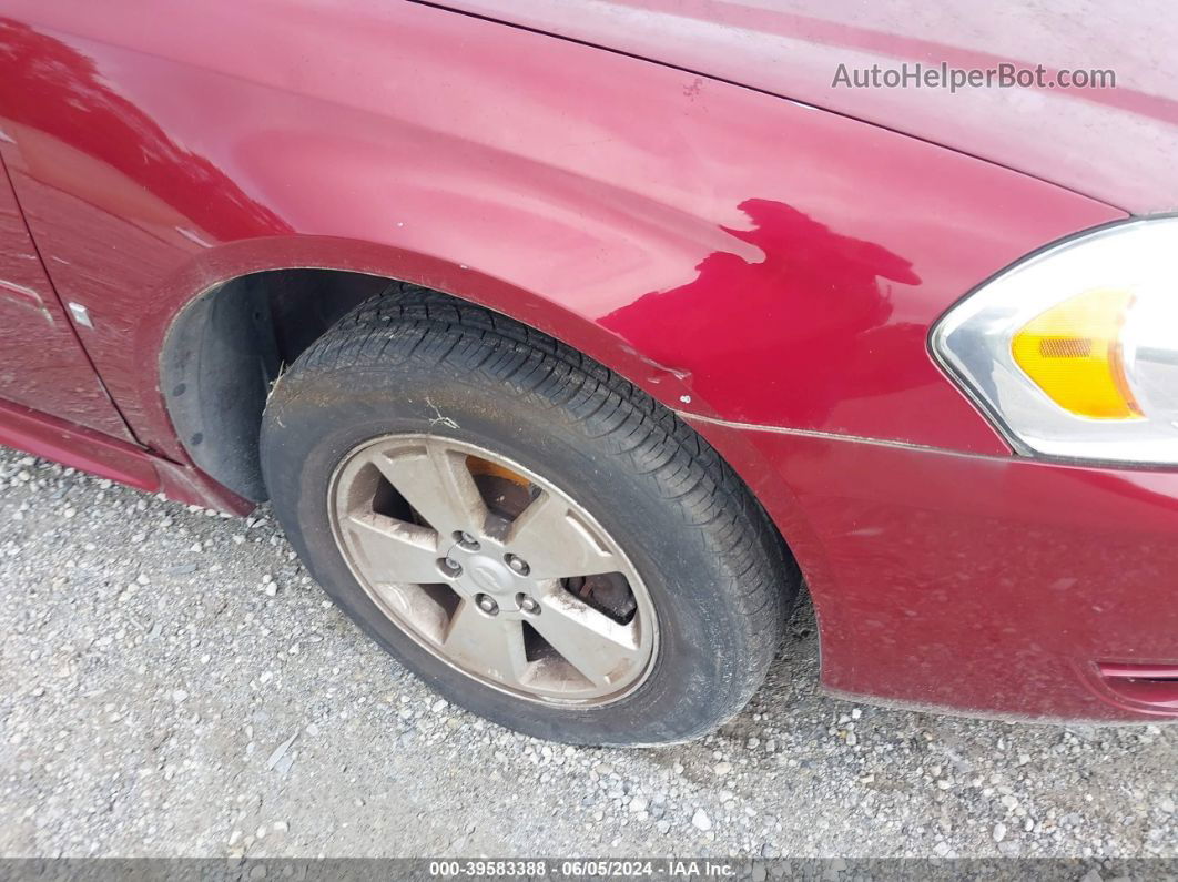 2009 Chevrolet Impala Lt Red vin: 2G1WT57NX91237993