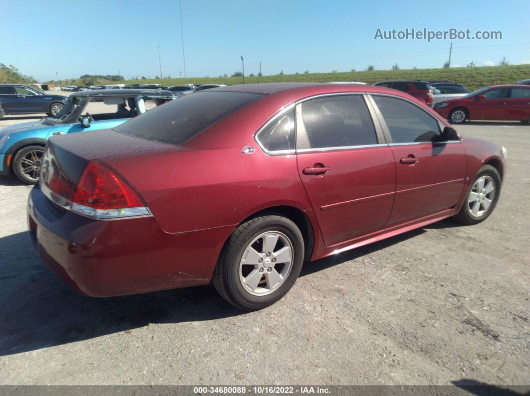 2009 Chevrolet Impala 3.5l Lt Red vin: 2G1WT57NX91295568