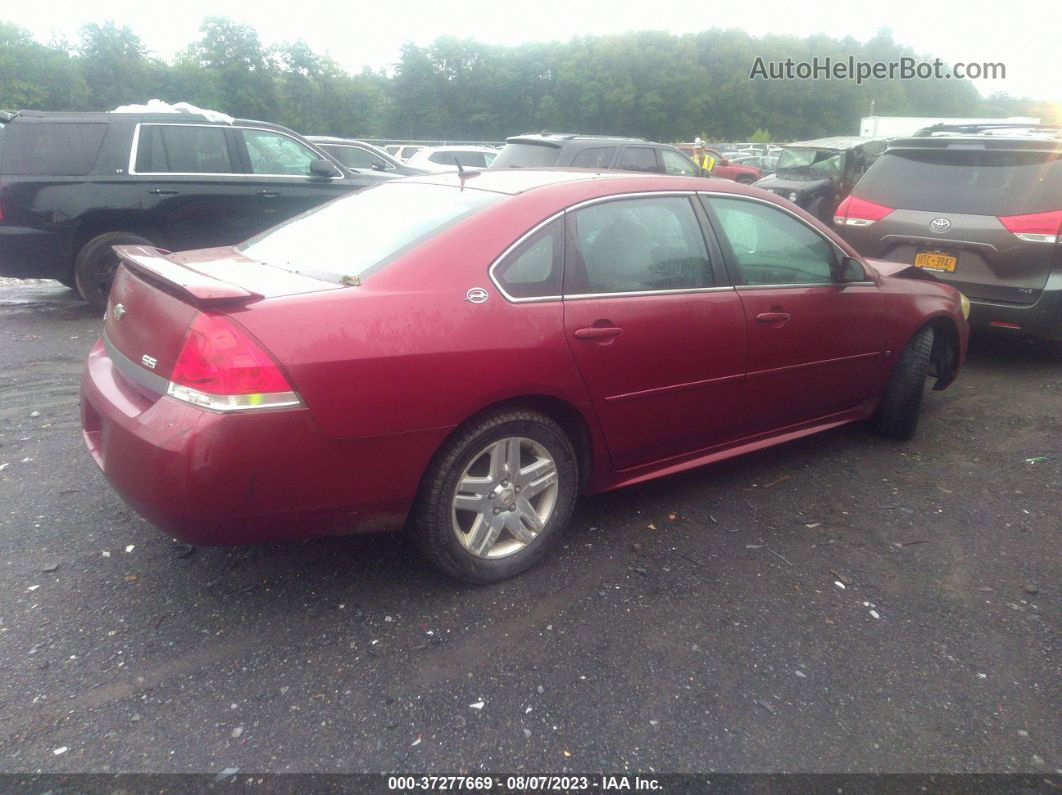 2009 Chevrolet Impala 3.5l Lt Red vin: 2G1WT57NX91321005