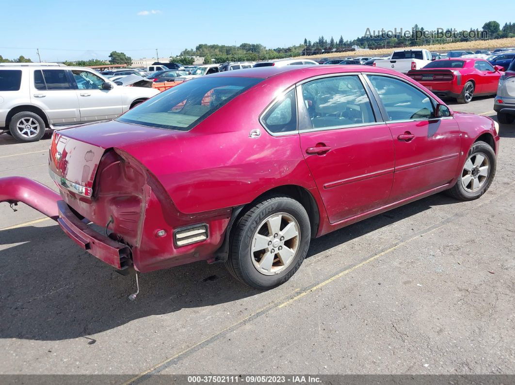 2006 Chevrolet Impala Lt Red vin: 2G1WT58K069110736