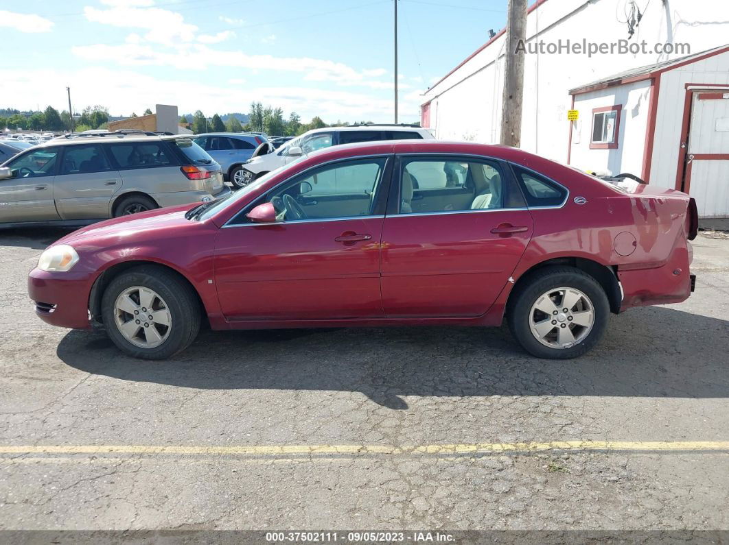 2006 Chevrolet Impala Lt Red vin: 2G1WT58K069110736