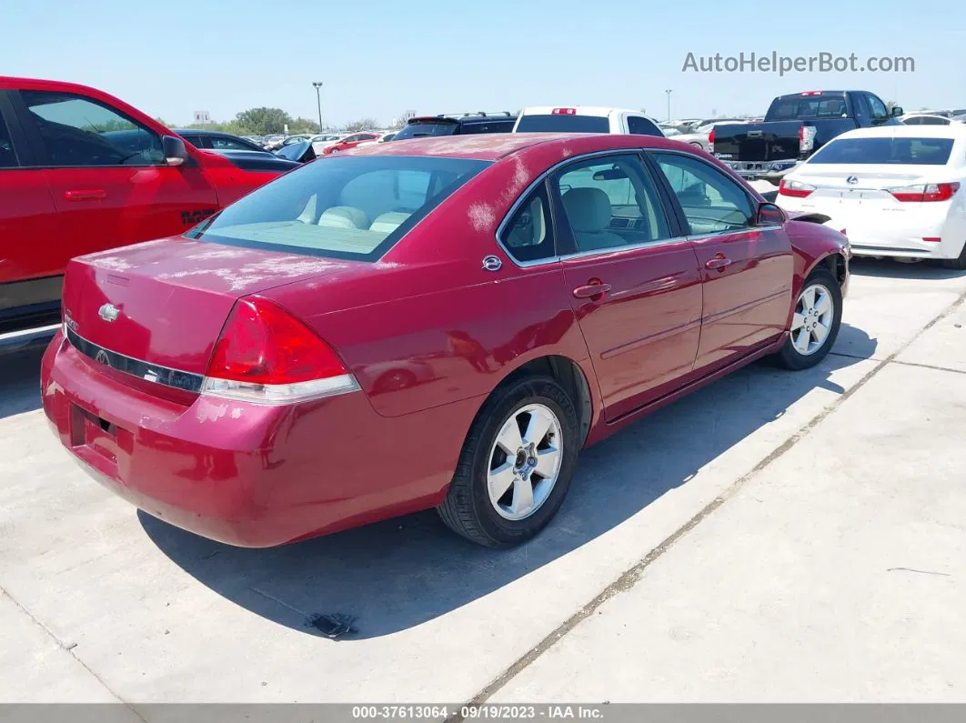 2006 Chevrolet Impala Lt Maroon vin: 2G1WT58K369111279