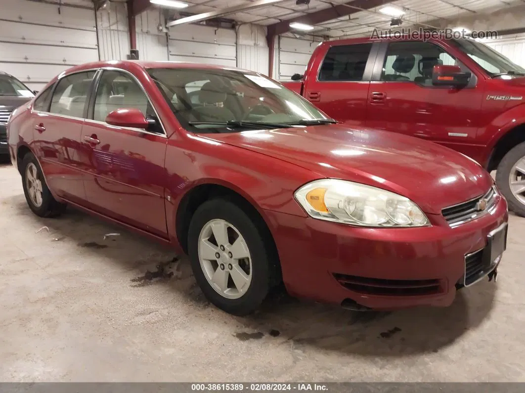 2006 Chevrolet Impala Lt Red vin: 2G1WT58K669252346