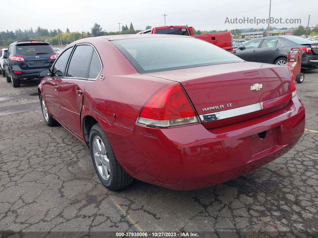 2006 Chevrolet Impala Lt Red vin: 2G1WT58K869185622