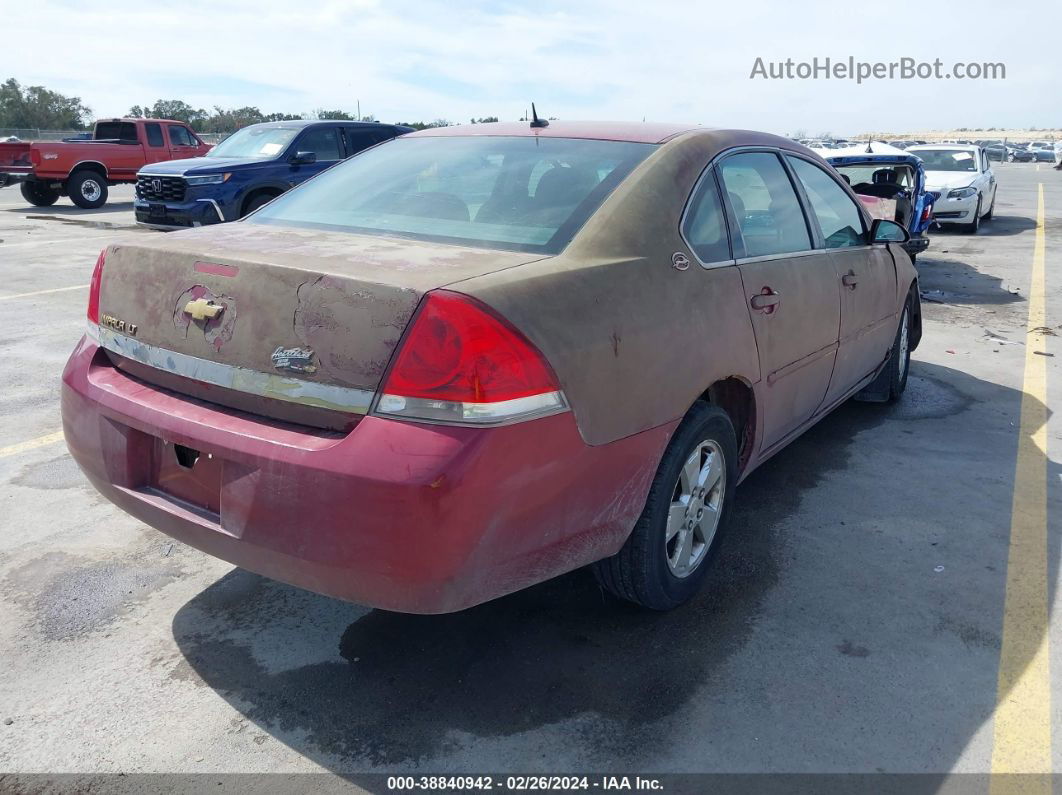 2006 Chevrolet Impala Lt Темно-бордовый vin: 2G1WT58K869416051