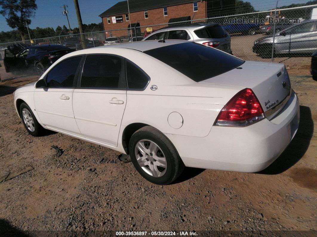 2006 Chevrolet Impala Lt White vin: 2G1WT58KX69140486