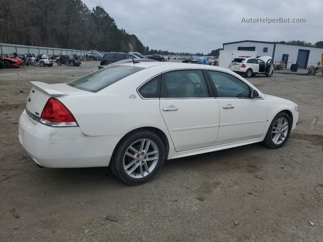 2009 Chevrolet Impala Ltz White vin: 2G1WU57M091267668