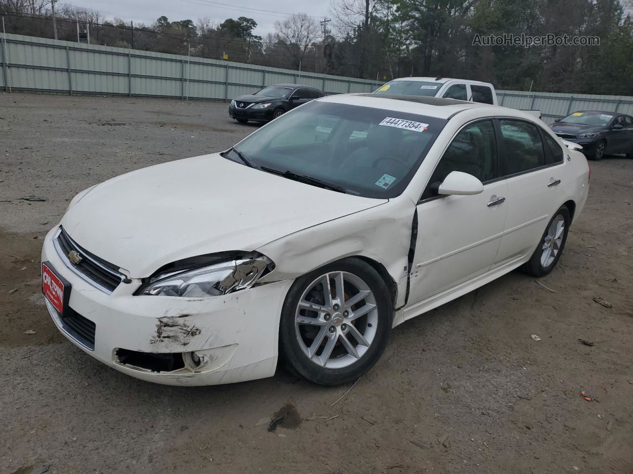 2009 Chevrolet Impala Ltz White vin: 2G1WU57M091267668