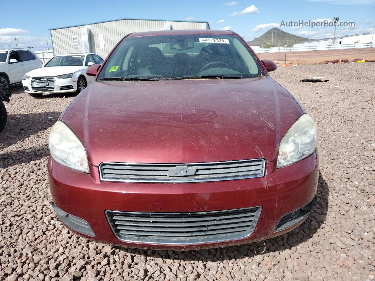 2009 Chevrolet Impala Ltz Red vin: 2G1WU57M291253075