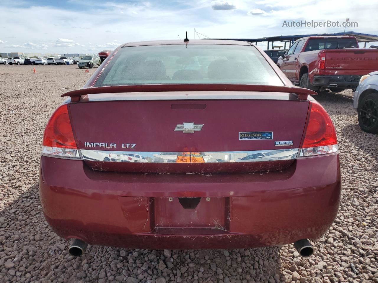 2009 Chevrolet Impala Ltz Red vin: 2G1WU57M291253075