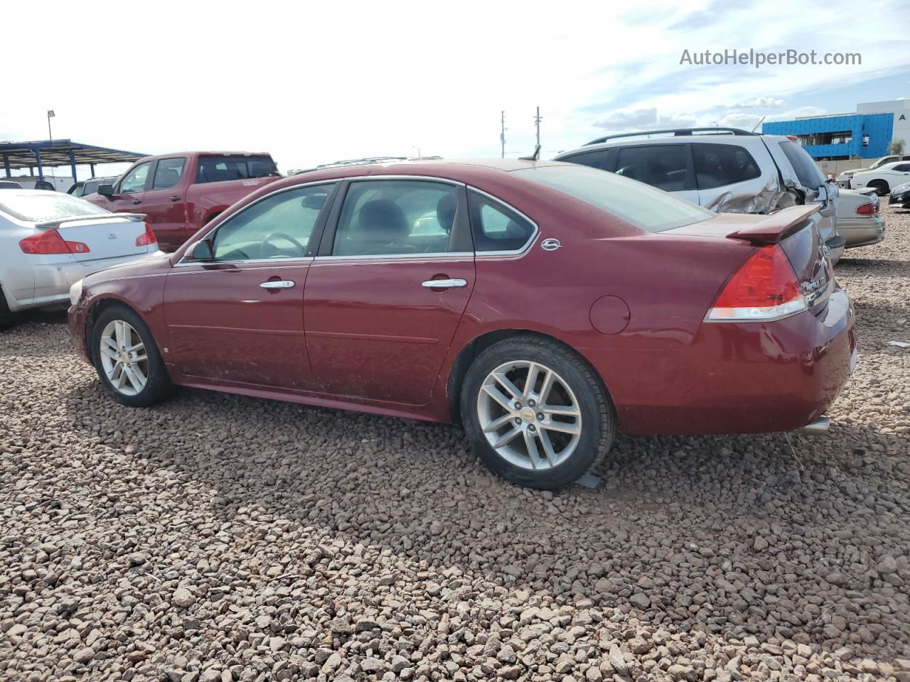 2009 Chevrolet Impala Ltz Red vin: 2G1WU57M291253075