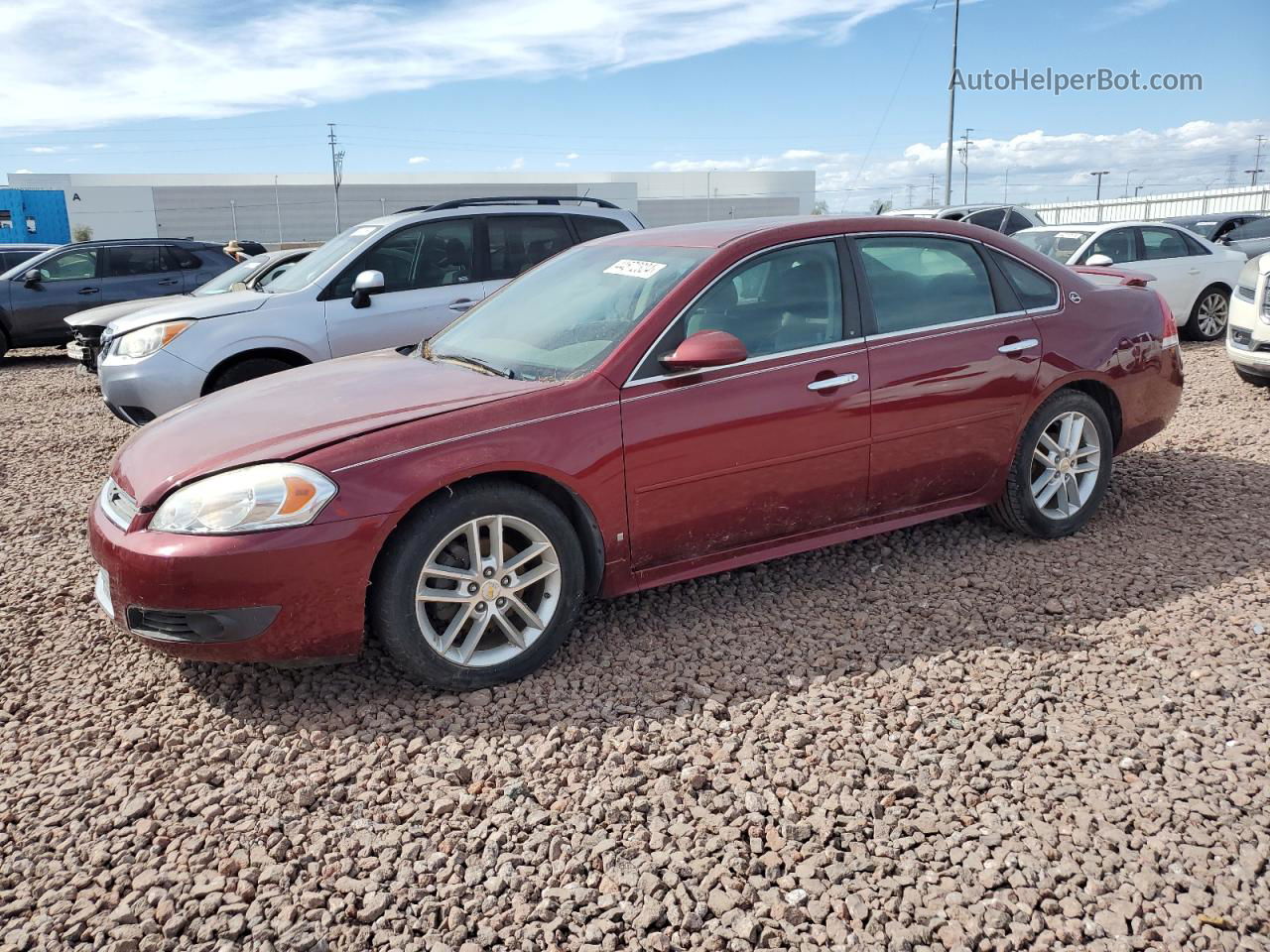 2009 Chevrolet Impala Ltz Красный vin: 2G1WU57M291253075