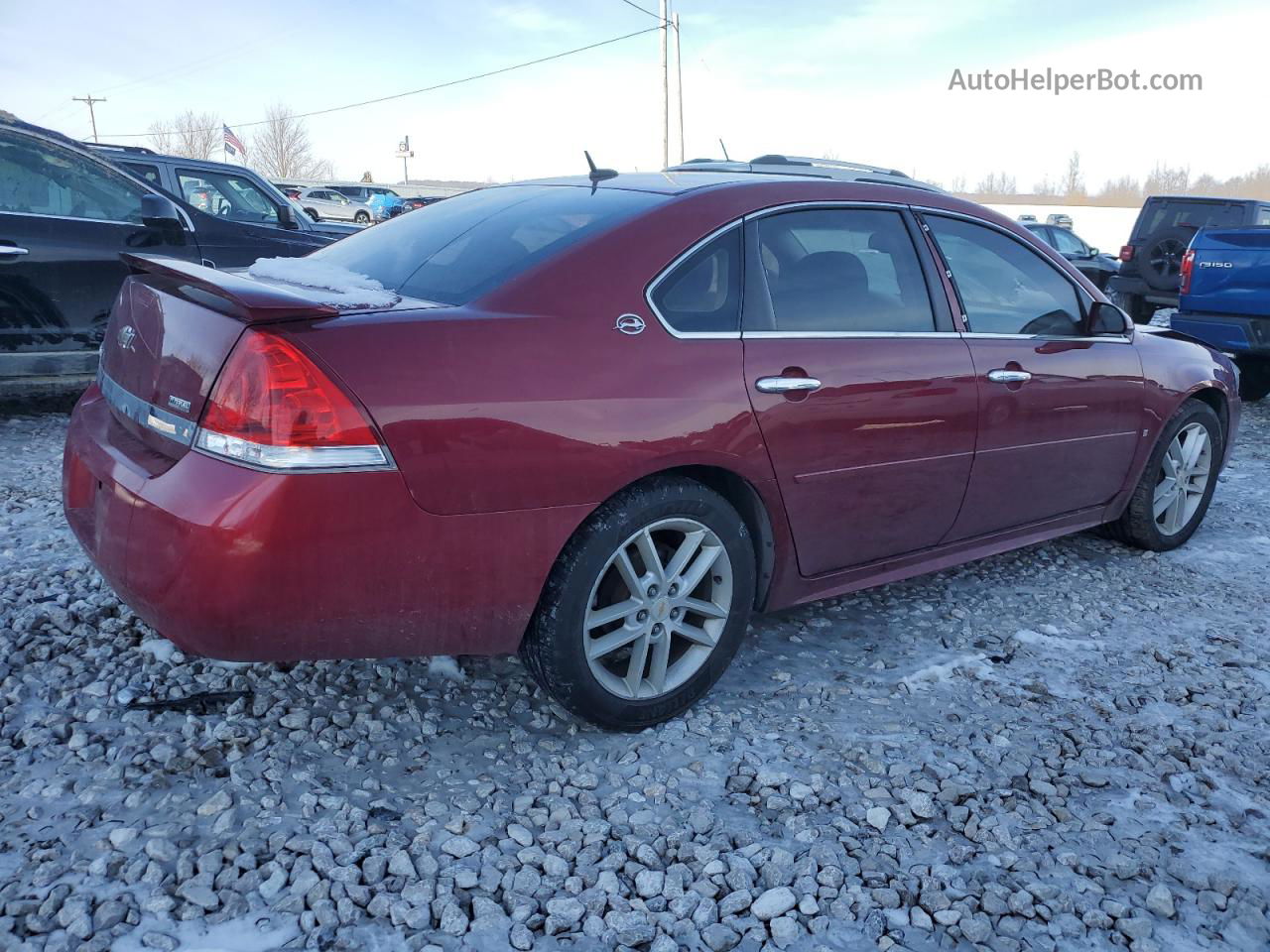 2009 Chevrolet Impala Ltz Burgundy vin: 2G1WU57M291315512