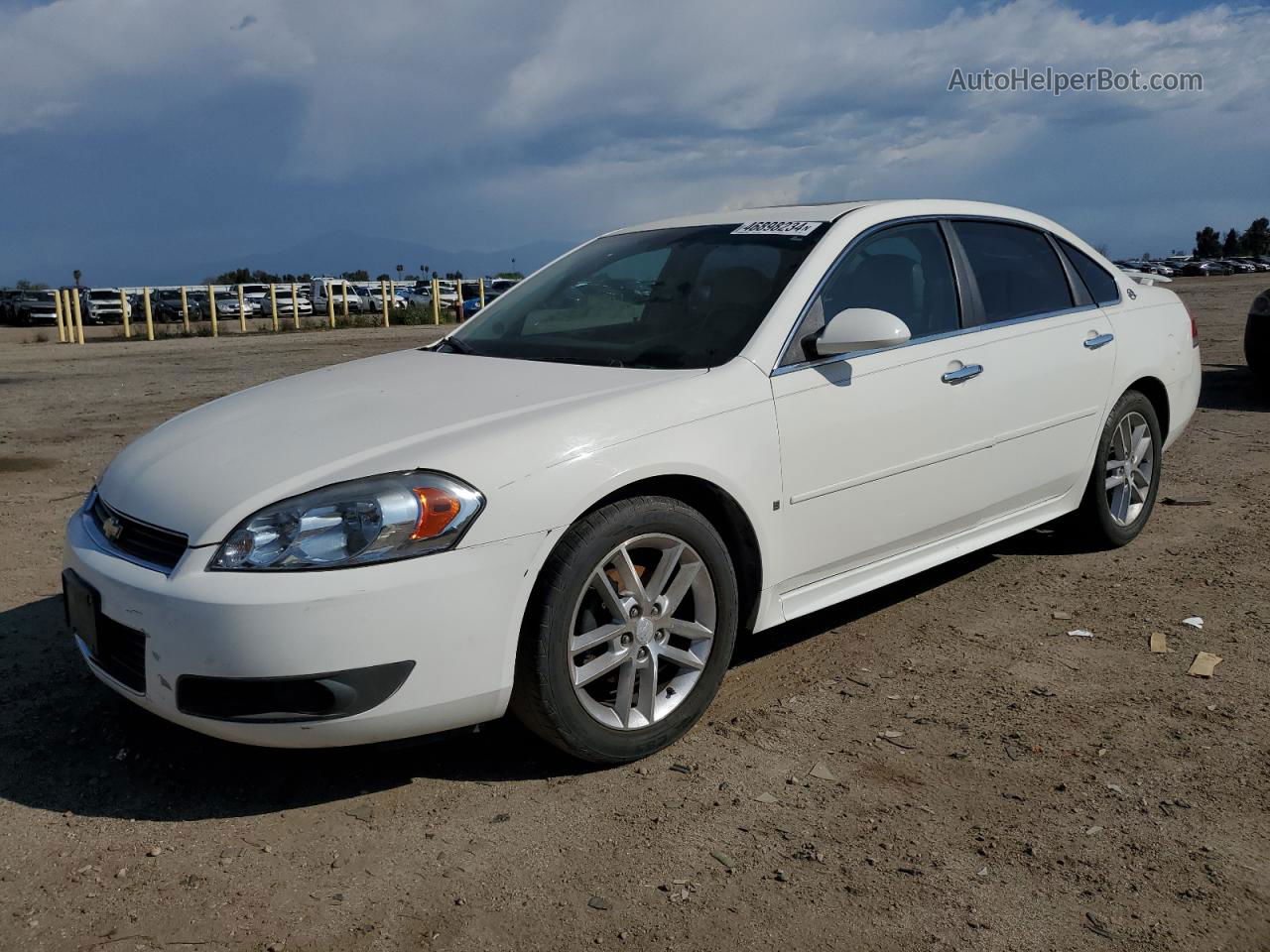 2009 Chevrolet Impala Ltz White vin: 2G1WU57M391119336