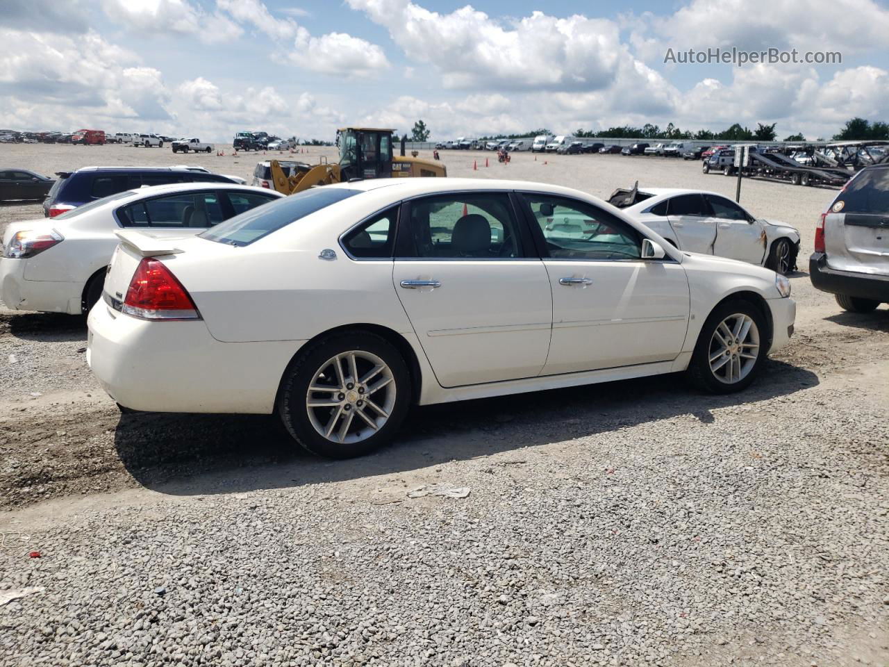 2009 Chevrolet Impala Ltz White vin: 2G1WU57M691185217