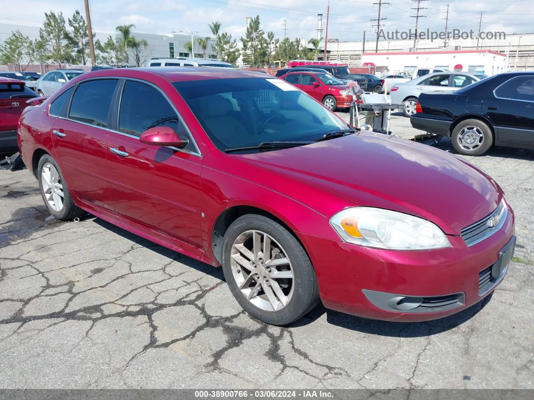 2009 Chevrolet Impala Ltz Красный vin: 2G1WU57M691233170