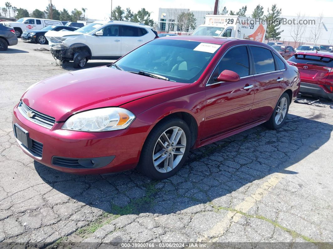 2009 Chevrolet Impala Ltz Красный vin: 2G1WU57M691233170