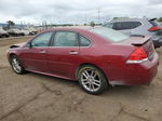 2009 Chevrolet Impala Ltz Burgundy vin: 2G1WU57M691259753